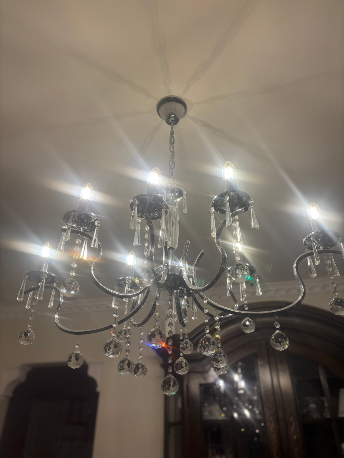 Kristallen kroonluchter, Enlèvement, Comme neuf, Verre