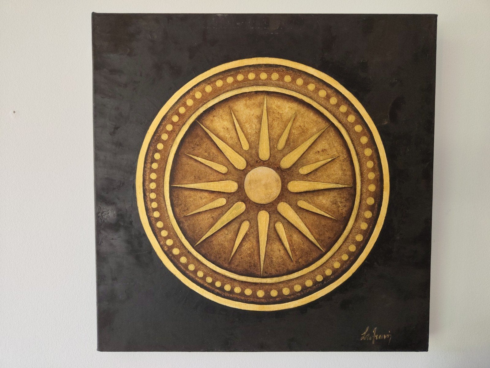 Schilderij, kunstenaar Styliani, Naxos, Antiek en Kunst, Ophalen