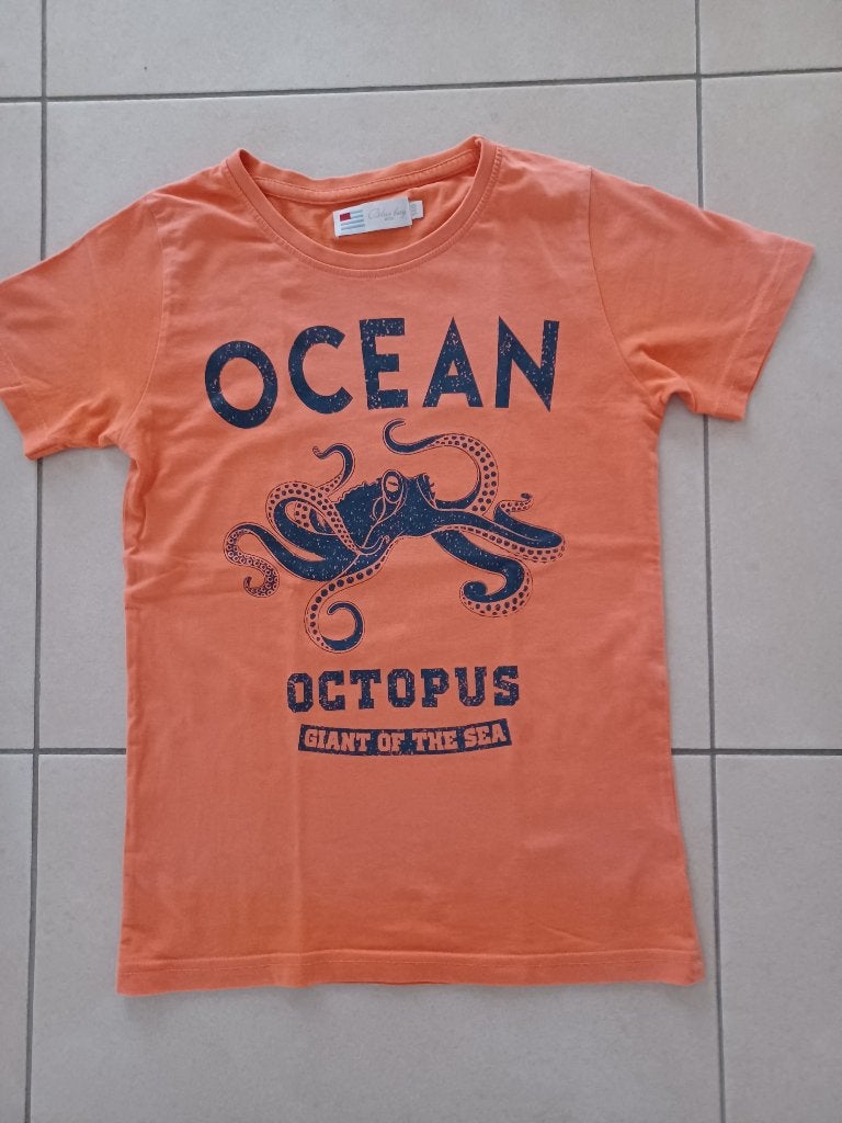 T-shirts + hemd maat 140, Kinderen en Baby's, Ophalen, Blue Bay, Jongen, Shirt of Longsleeve