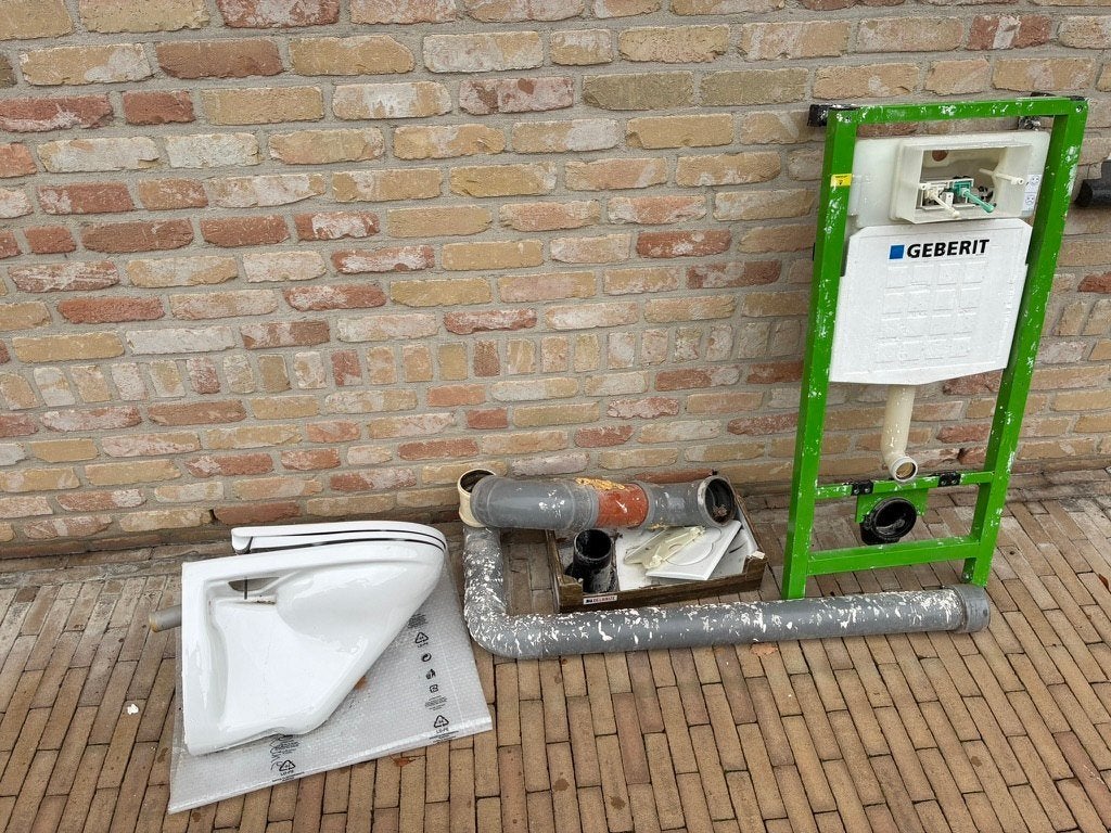 inbouw toilet, Doe-het-zelf en Bouw, Ophalen, Gebruikt, Toilet