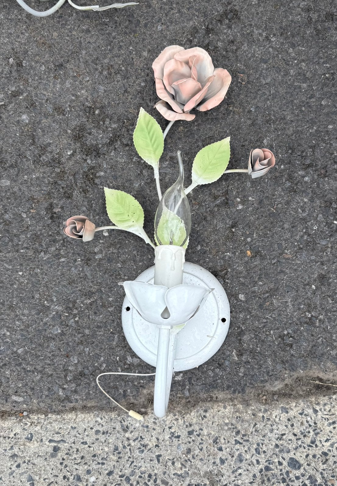 Applique murale vintage – style floral, Enlèvement