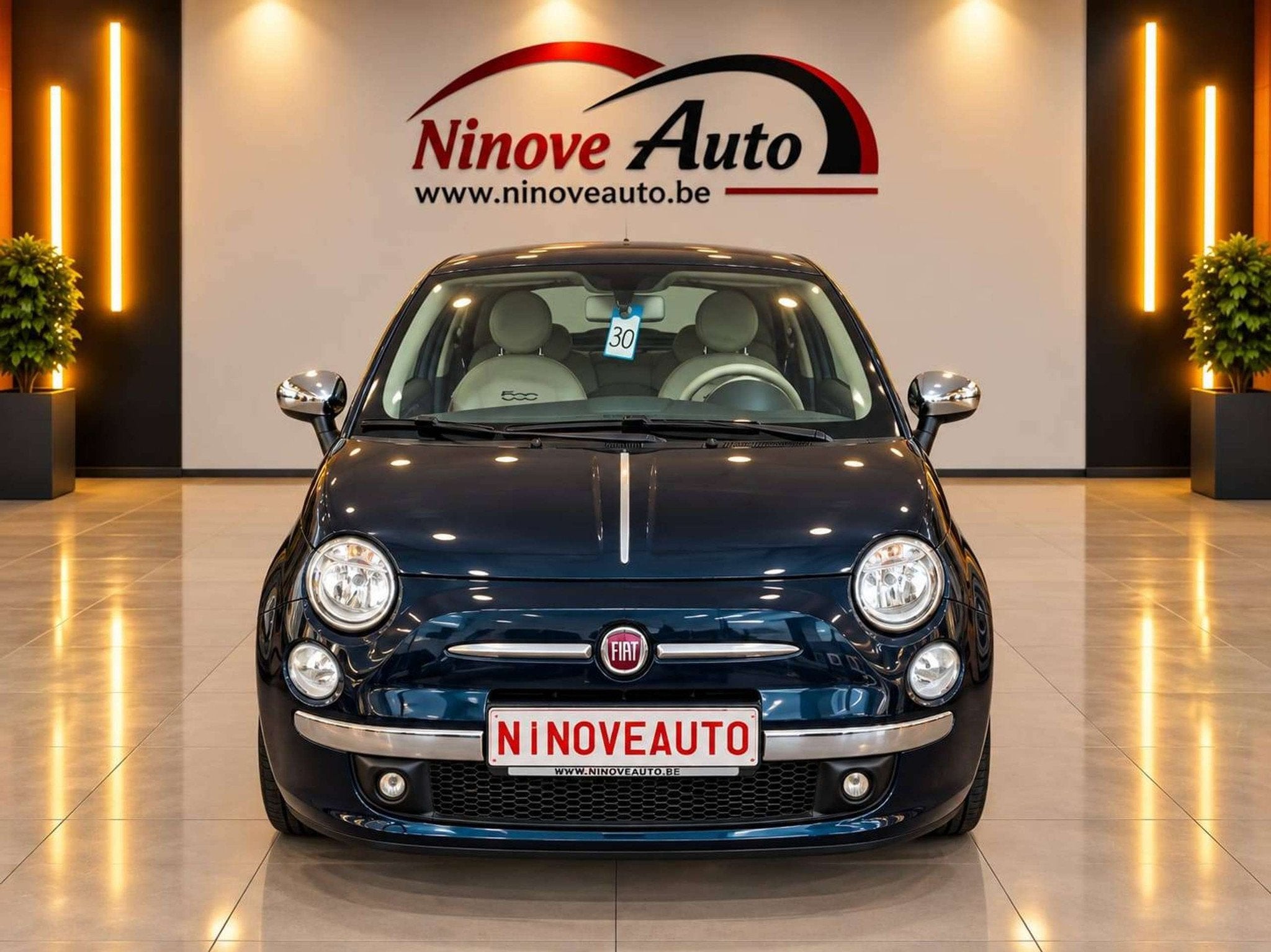 Fiat 500 1.2i 1ST EIGENAAR *60000KM* AIRCO BLUET, Autos, 1242 cm³, Achat, Euro 6, Entreprise