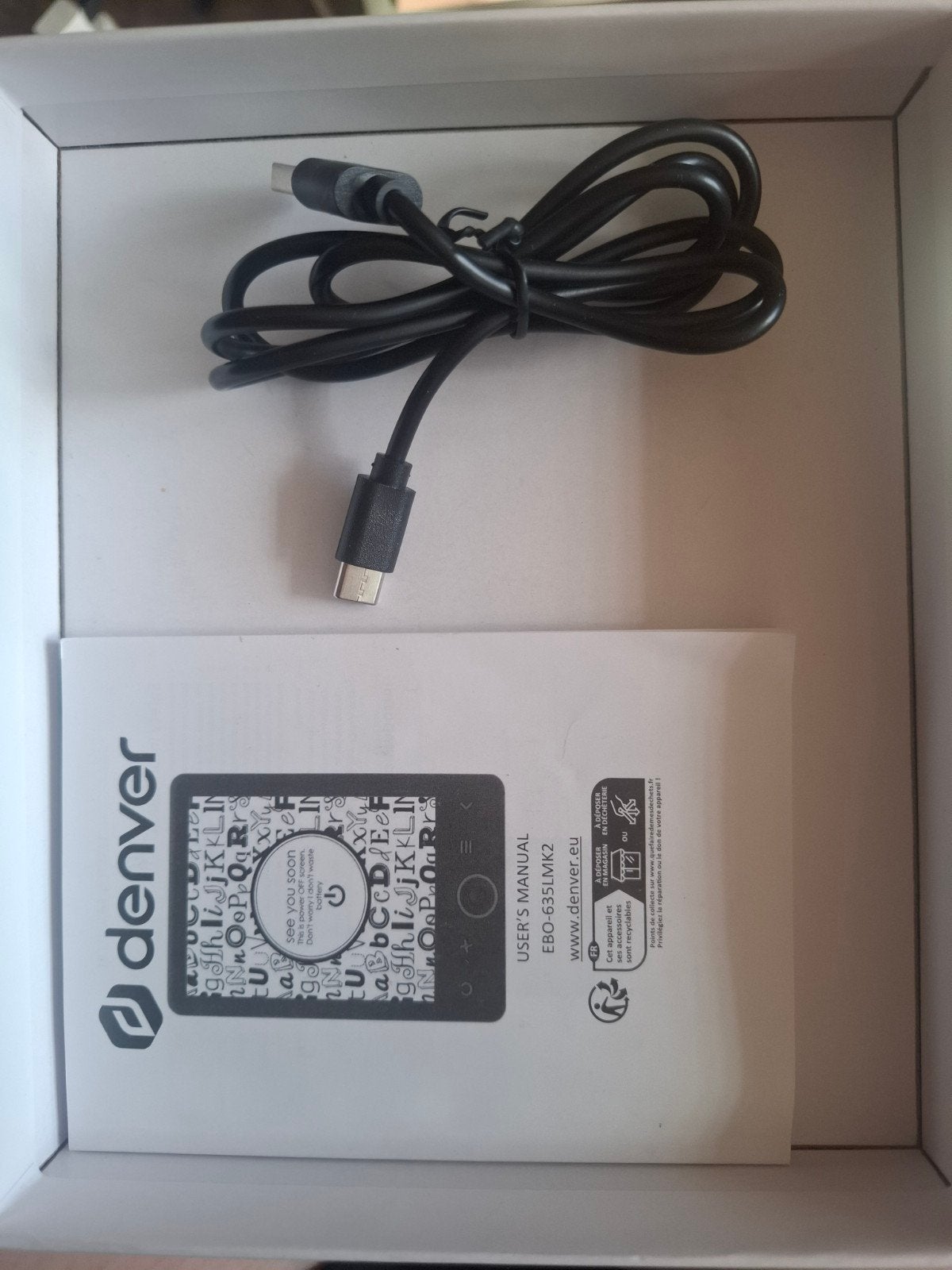 Denver EBO-635L nieuw, nooit gebruikt, Informatique & Logiciels, E-readers, Enlèvement, Denver