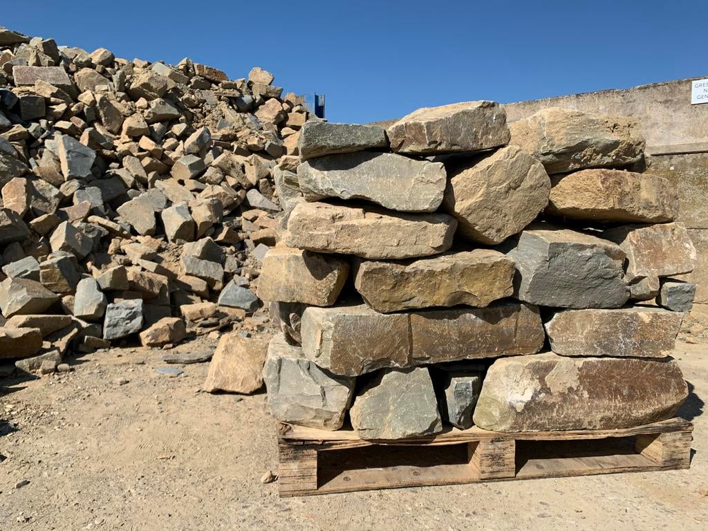 Pierres à empiler en fourrure de grès, maçonnerie, bloc, Jardin & Terrasse, Gravier, Rochers & Caillasse, Neuf, Enlèvement ou Envoi