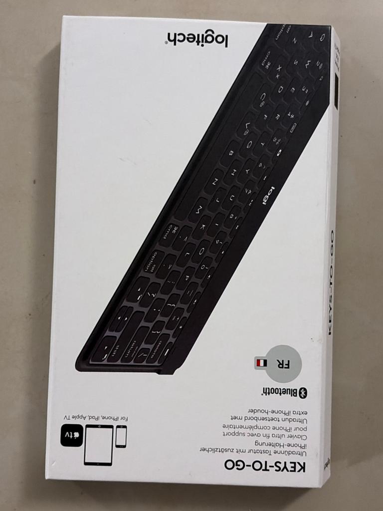 Logitech Keys-To-Go, Computers en Software, Toetsenborden, Nieuw, Azerty, Draadloos, Verzenden