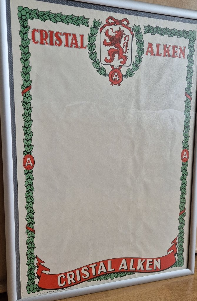 Oude affiche Cristal Alken, Ophalen, Gebruikt