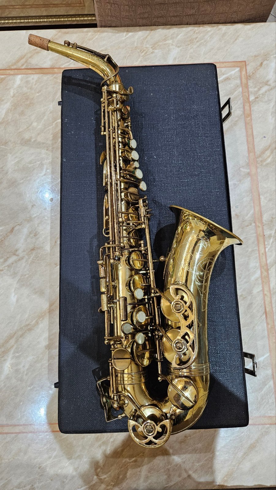 Buffetstijgijzer serie I, Muziek en Instrumenten, Blaasinstrumenten | Saxofoons, Ophalen, Zo goed als nieuw, Alt, Met koffer