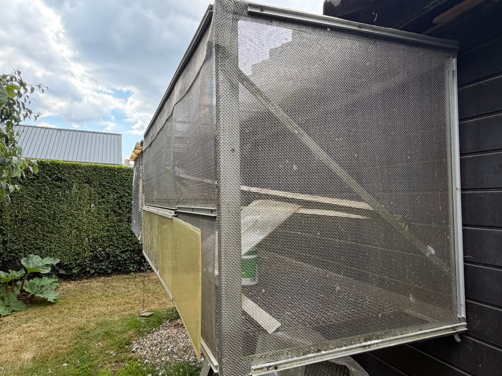 Hangvolières duiven (1 in unox en 1 in aluminium), Dieren en Toebehoren, Ophalen, Gebruikt, Aluminium, Volière