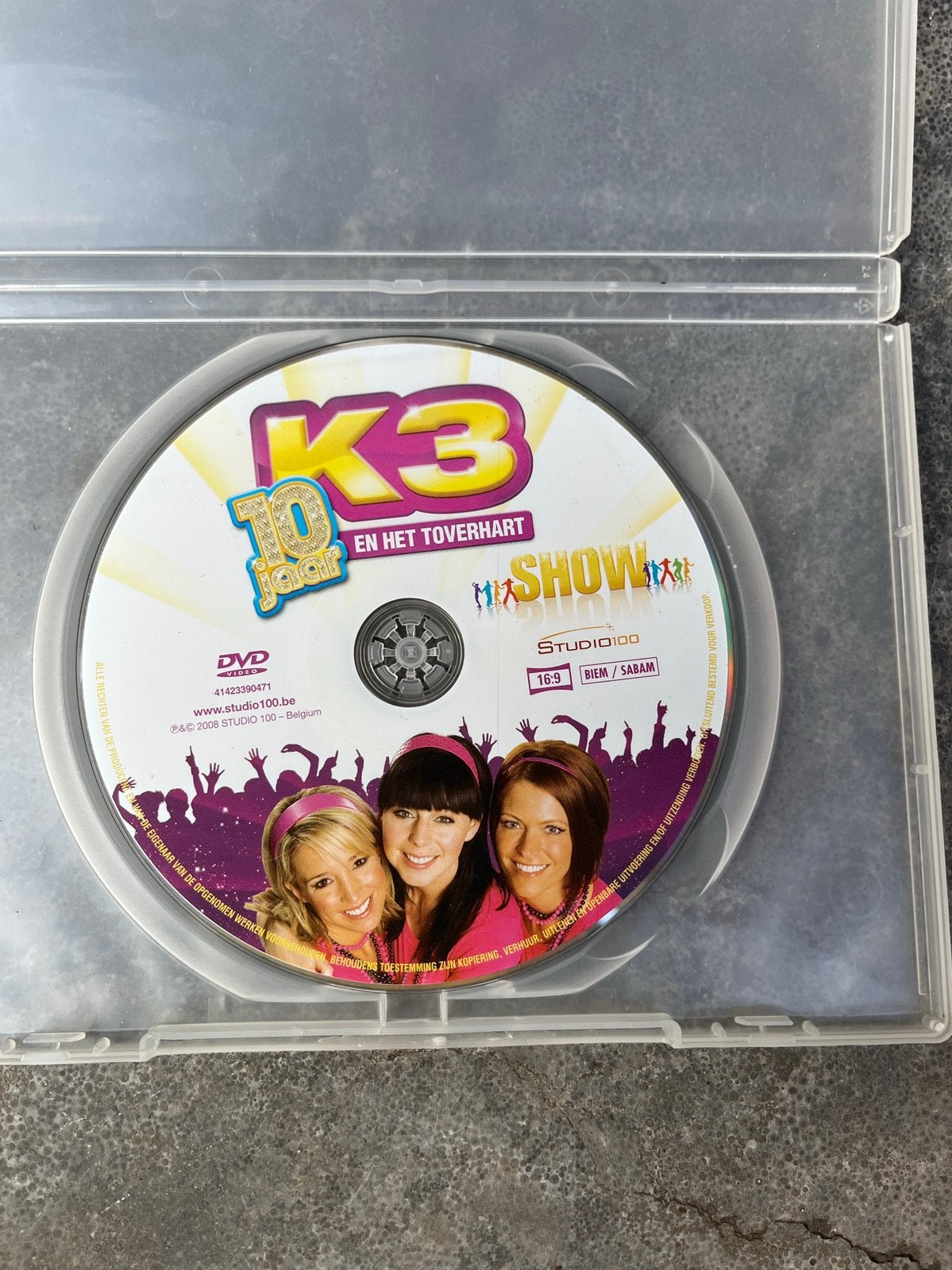 DVD K3 original 10 jaar en het toverhart, Ophalen of Verzenden, Zo goed als nieuw