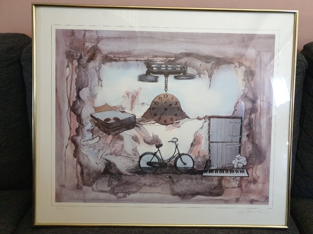 Armin Birkel "Harmony" (1983) - Gelimiteerde Litho 770/900., Antiquités & Art, Enlèvement, Lithographie