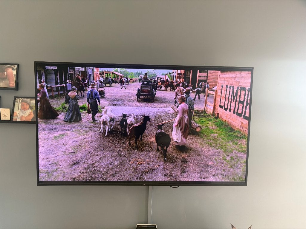 Te koop 75inch led tv, Autres marques, LED, Comme neuf, Enlèvement