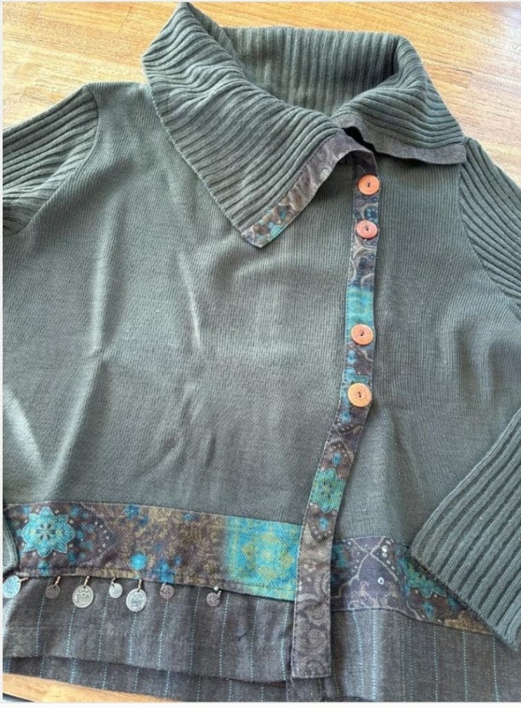 Gilet vintage taille 42/44, Enlèvement ou Envoi, Comme neuf, Taille 42/44 (L), Brun