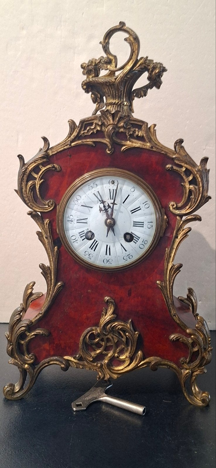 prachtige boule klok in perfecte staat 39 cm h. 24 cm.b., Ophalen of Verzenden