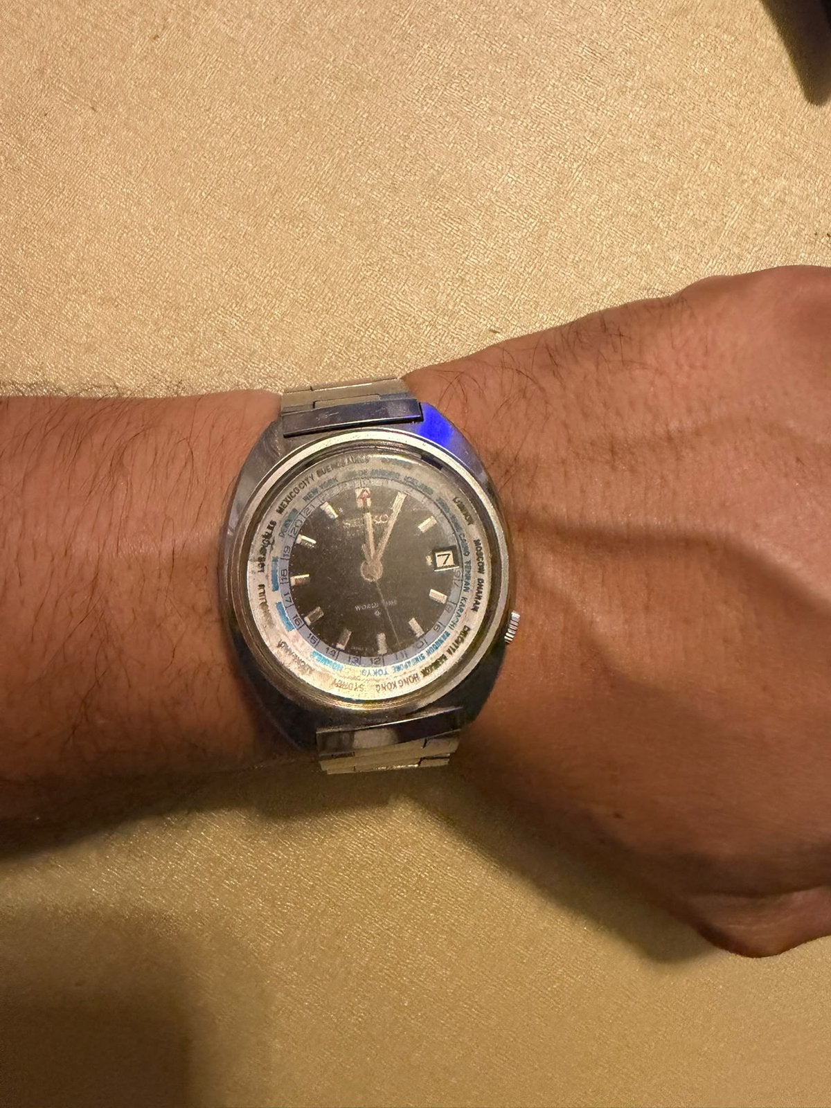 Montre seiko world time automatique Gmt 6117-6400, Enlèvement ou Envoi, Seiko