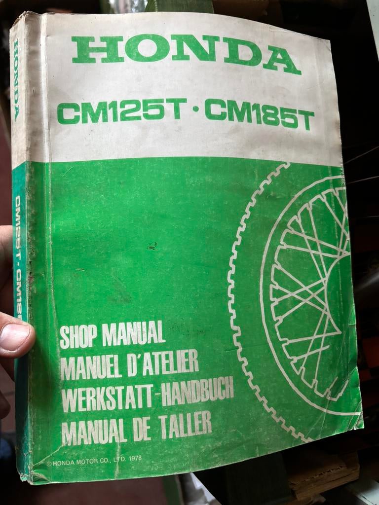 Workshopmanual Honda CM125, CM185, Motoren, Ophalen of Verzenden, Honda