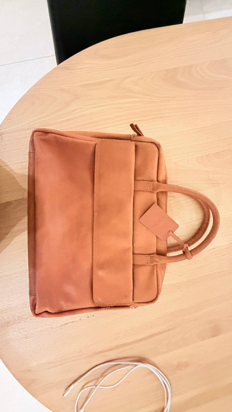 Laptoptas cognac 15inch burkely, Informatique & Logiciels, Sacoches d'ordinateur portable, Enlèvement, Comme neuf