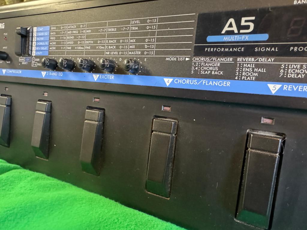 Korg A5 blauw Multi-FX, Muziek en Instrumenten, Ophalen, Zo goed als nieuw