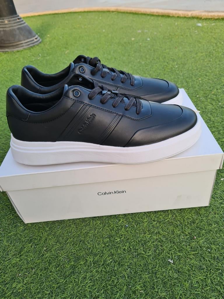 Baskets Calvin Klein Noires – Cuir Premium, Vêtements | Hommes, Chaussures, Enlèvement ou Envoi, Noir, Baskets