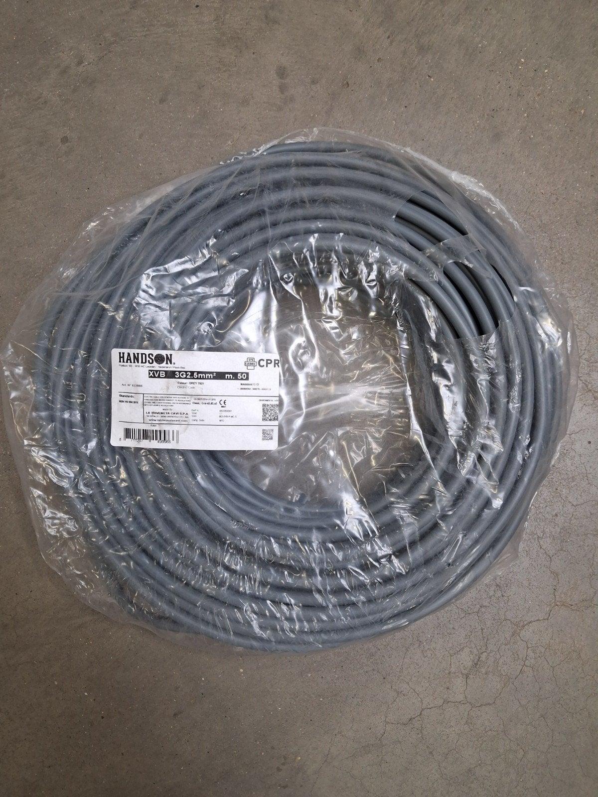 3g 2.5mm 50m nieuw, Enlèvement ou Envoi