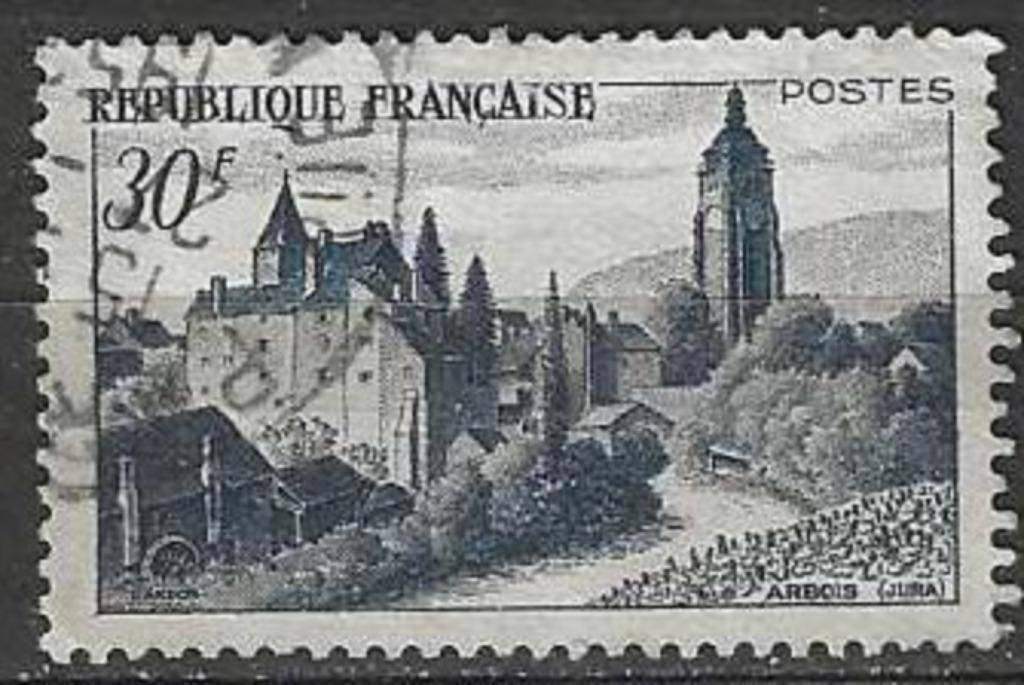 Frankrijk 1951 - Yvert 905 - Zicht op Arbois (ST), Verzenden, Gestempeld