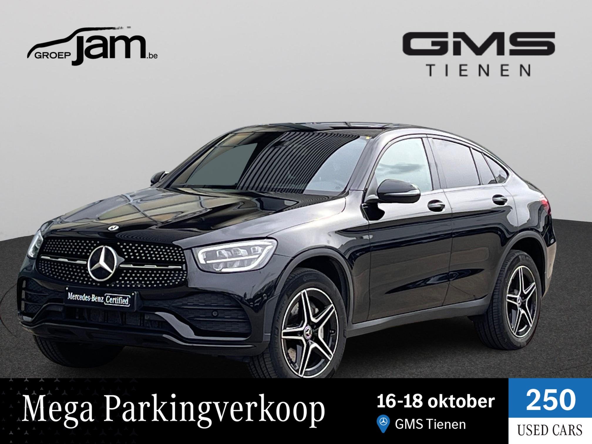 Mercedes-Benz GLC Coupé 300 de 4MATIC AMG/Schuifdak, Autos, 143 kW, Euro 6, Entreprise, 2000 kg