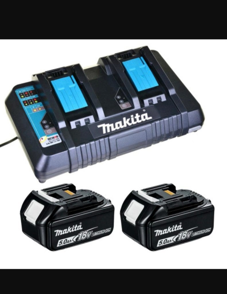 Makita pack 2 batterie 5ah et double chargeur, Bricolage & Construction, Enlèvement ou Envoi, Neuf
