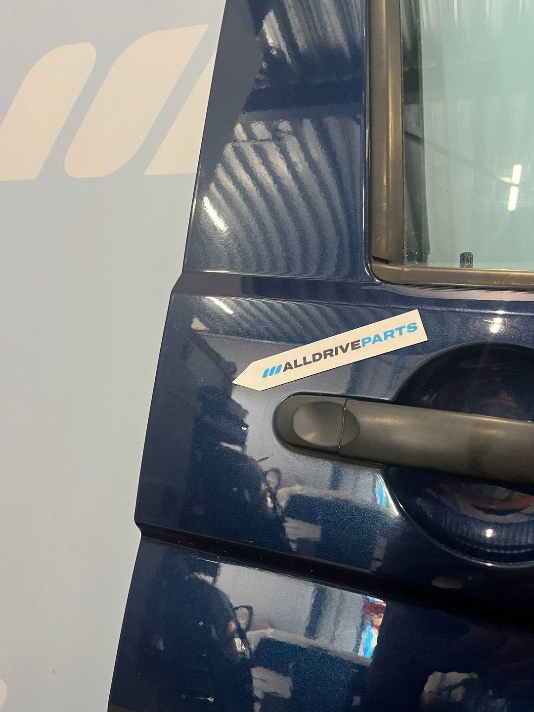 VW Transporter T5 Voorportier rechts LD5Q blauw 7E0831056F, -, Utilisé, Porte, Avant
