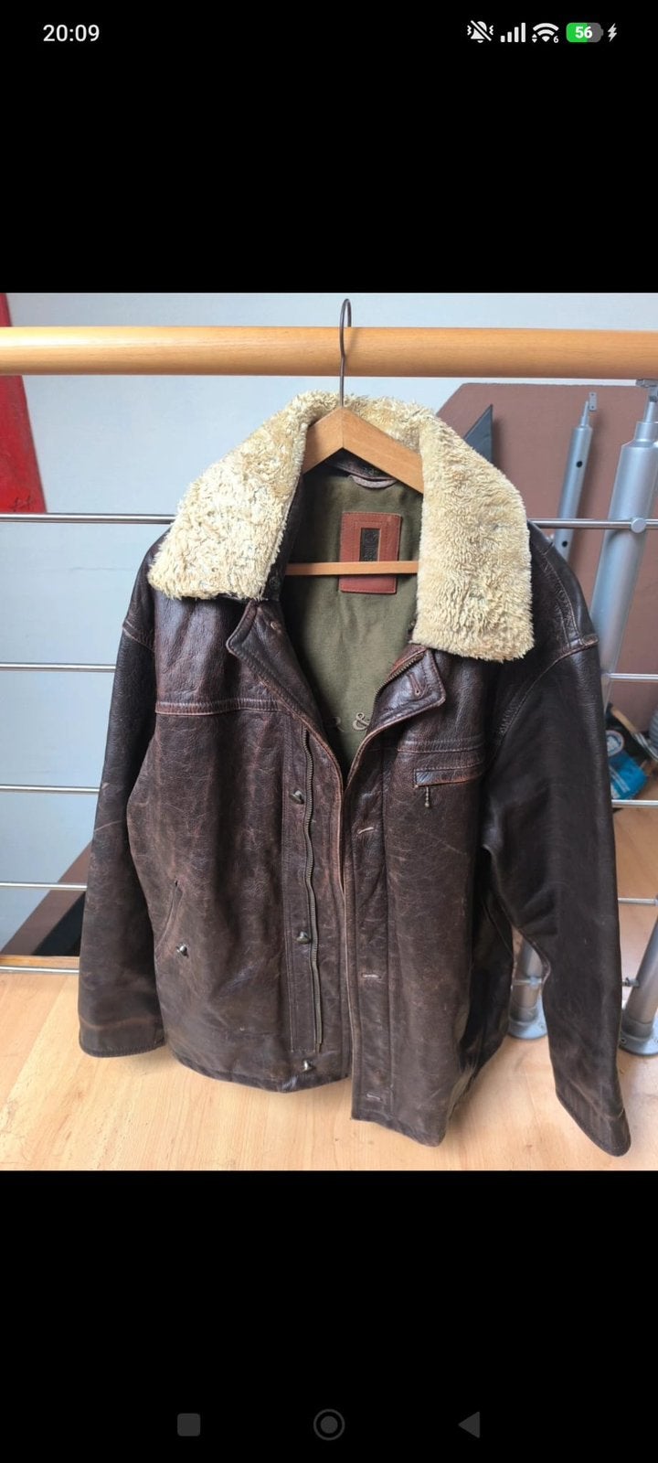 Veste aviator, Enlèvement ou Envoi, Porté, Taille 52/54 (L), Brun