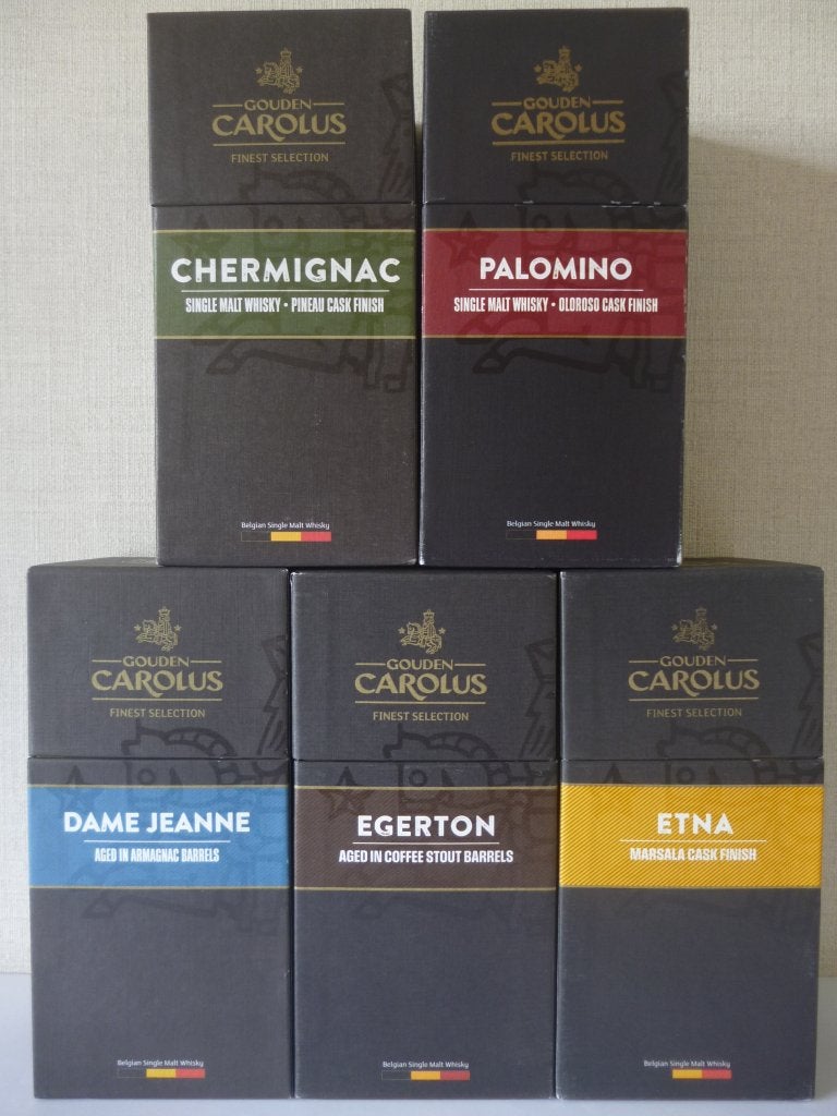 Gouden Carolus Whisky Finest Selection (exclusief) 5 Edities, Collections, Vins, Neuf, Pleine, Enlèvement ou Envoi