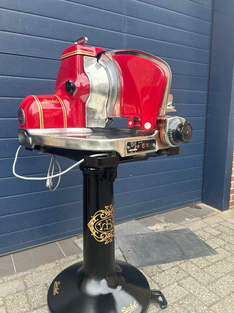 rode hoogglans berkel 834 snijmachine voet is niet te koop !, Ophalen, Vlees