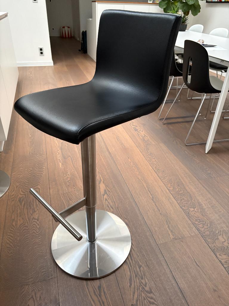 chaise de bar, 4 tabourets, 30 à 60 cm, Utilisé, Cuir