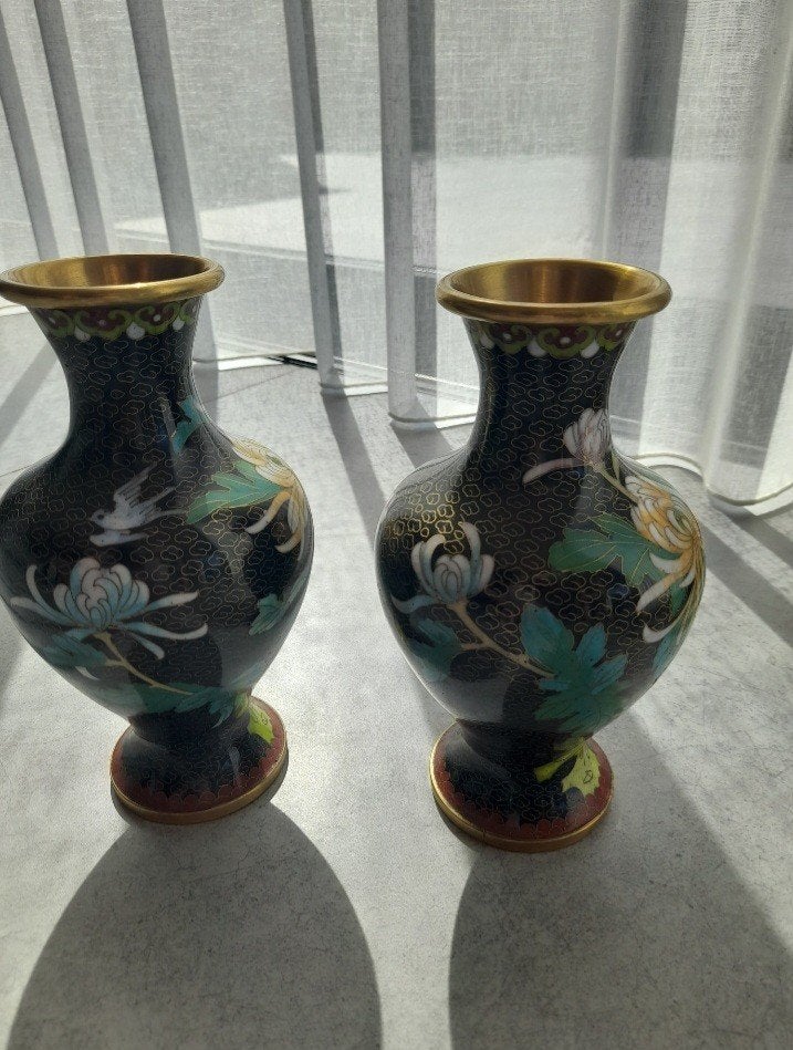 Chinese cloisonné vaasjes, Antiek en Kunst, Ophalen of Verzenden