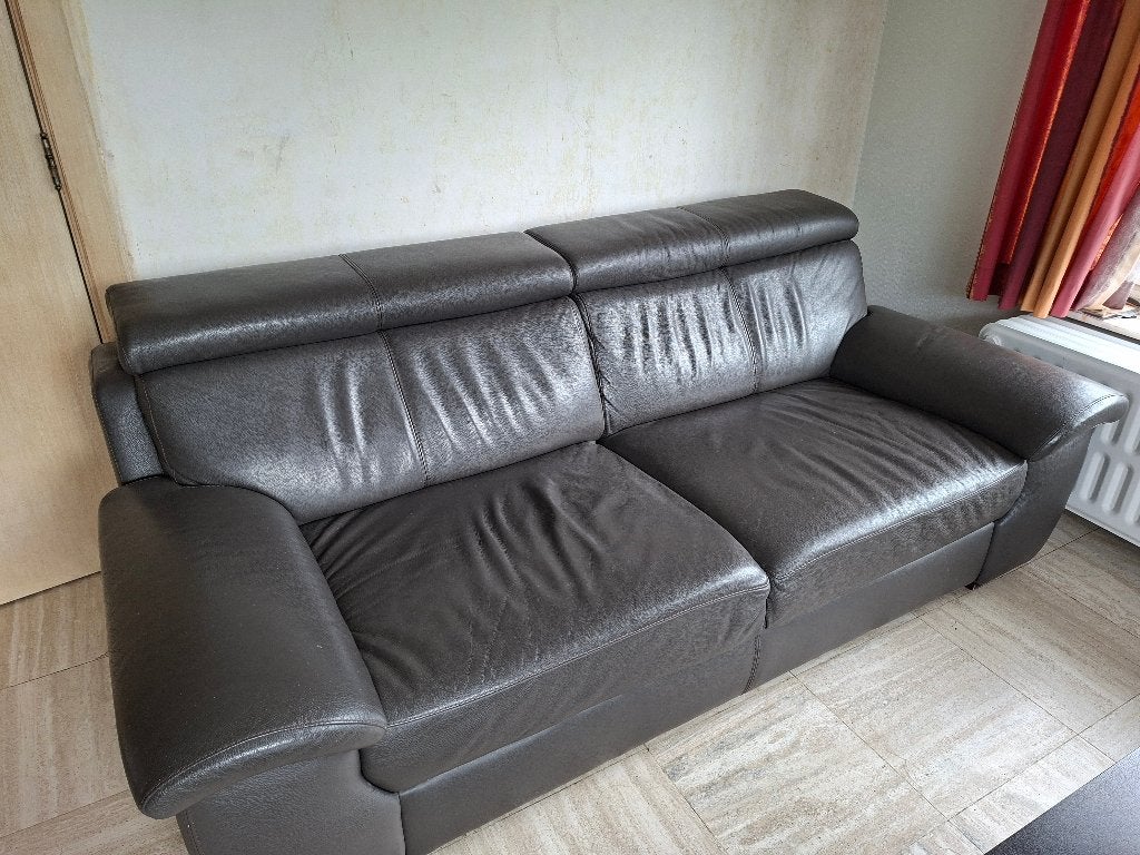 URGENT - Salon cuir complet à saisir, Maison & Meubles, Enlèvement, Comme neuf, Cuir