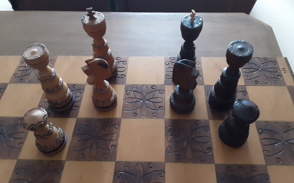 Schaakbord, Hobby en Vrije tijd, Gezelschapsspellen | Bordspellen, Een of twee spelers, Ophalen, Zo goed als nieuw