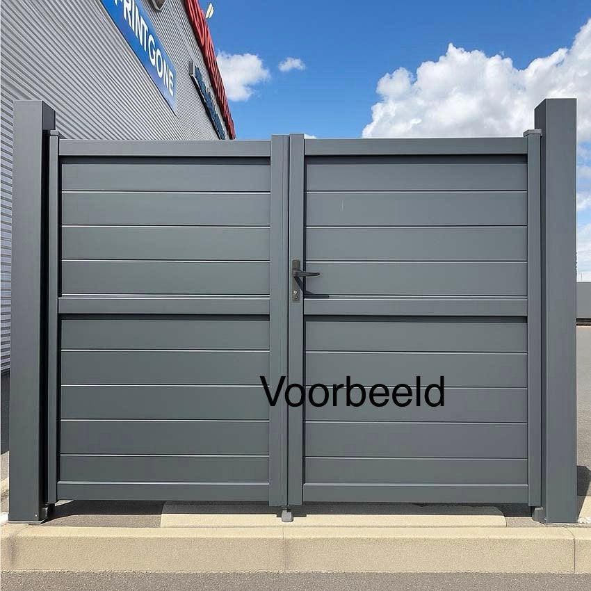 Poort uit 2 delen 2,70-2,80 m, Jardin & Terrasse, Portes de jardin, Enlèvement, Comme neuf