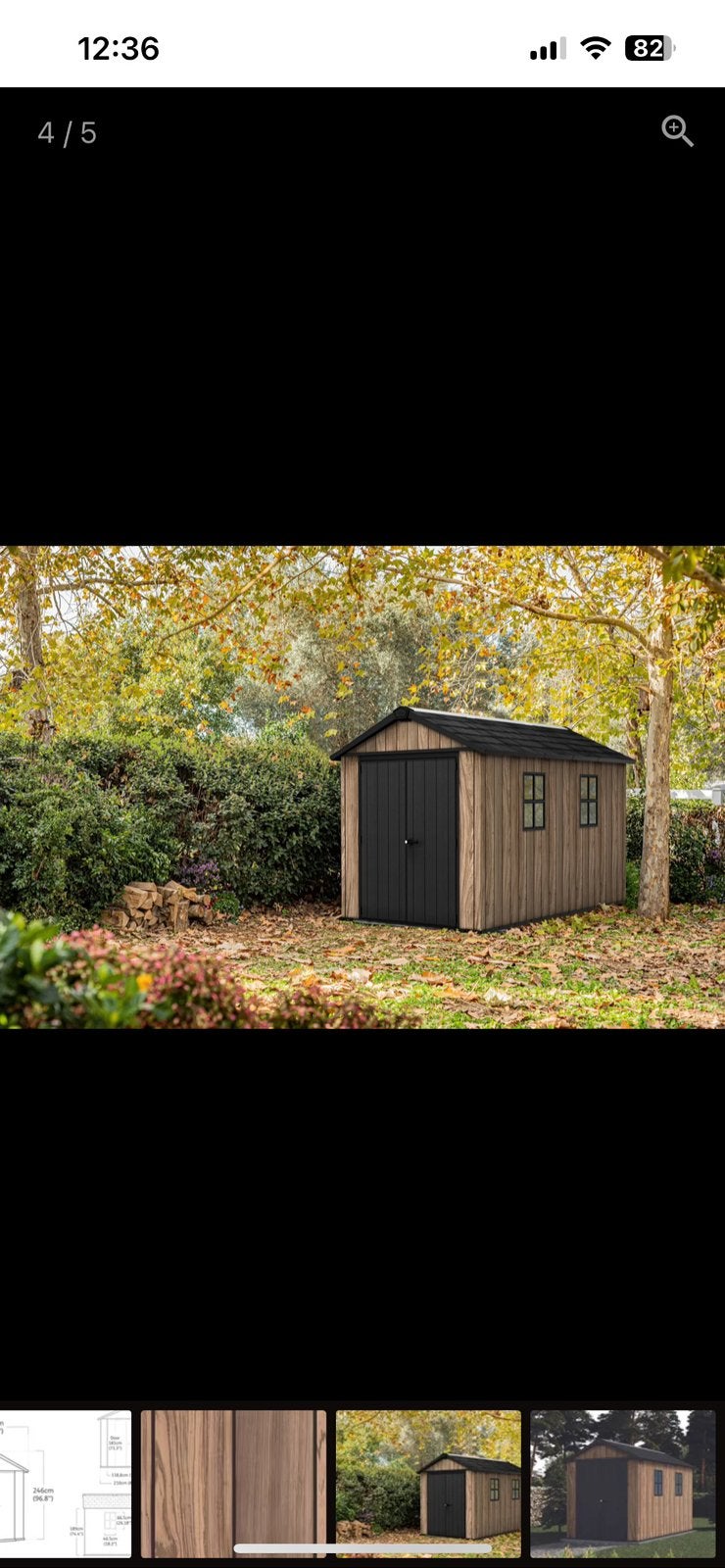 Kunststoffen tuinhuis, Tuin en Terras, Tuinhuizen, Kunststof, 200 tot 400 cm, Tuinhuis, Zo goed als nieuw