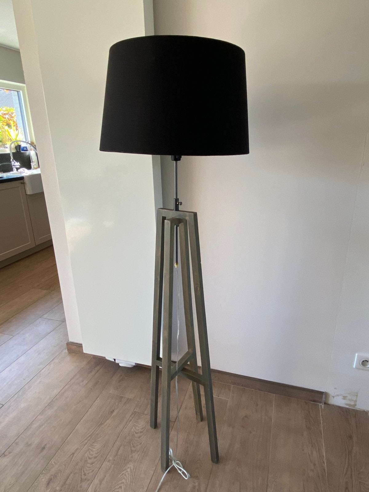 Staan lamp, Huis en Inrichting, Lampen | Vloerlampen, Ophalen, Gebruikt, 150 tot 200 cm