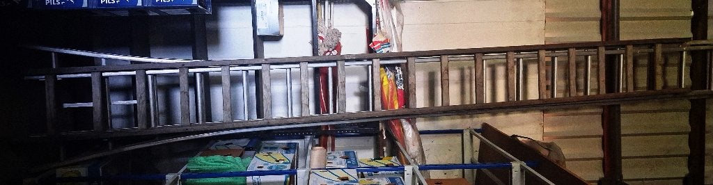 ÉCHELLES en bois - aluminium - 4 mètres de haut, Enlèvement, Comme neuf, Échelle, 4 mètres ou plus