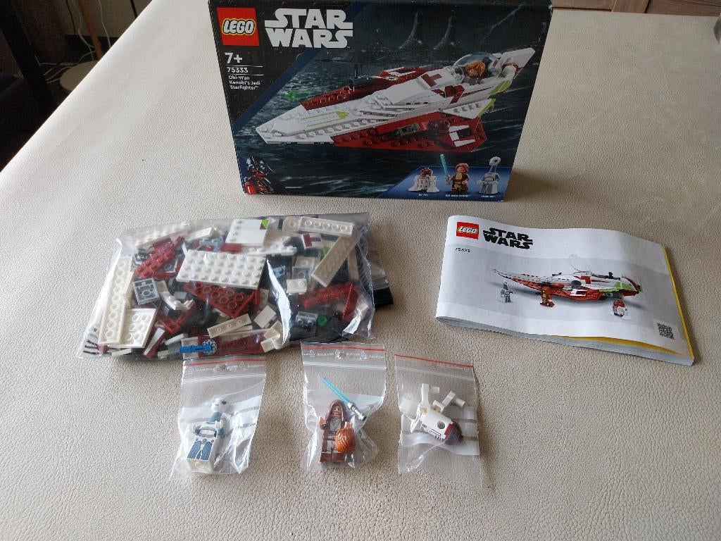 LEGO Star Wars 75333 Obi-Wan Kenobi's Jedi Starfighter, Star Wars, Lego, Ophalen of Verzenden, Zo goed als nieuw
