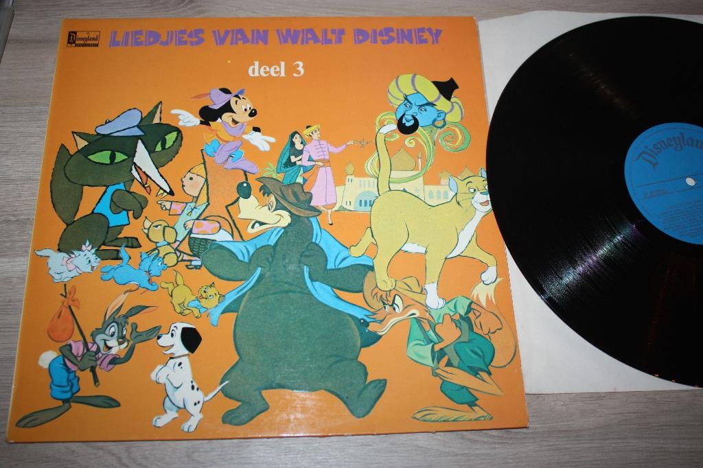 Liedjes van Walt Disney , deel 3 , werkt perfect , 1973, Verzamelen, Disney, Gebruikt, Overige typen, Overige figuren, Ophalen of Verzenden