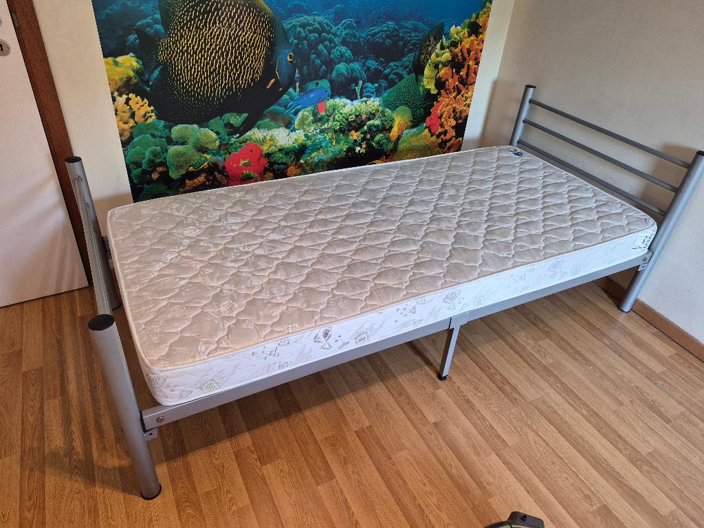 Lit 1 personne, Huis en Inrichting, Slaapkamer | Bedden, Ophalen, Gebruikt, 90 cm, Eenpersoons