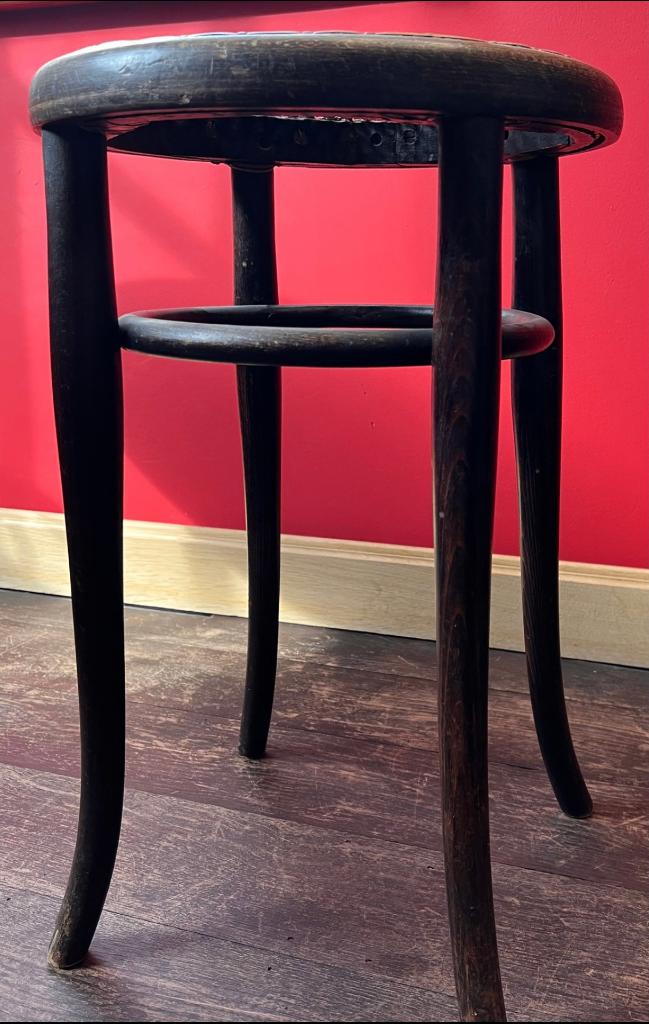 Orginele Thonet kruk, Gebruikt, Bruin, Thonet Stijl, Ophalen of Verzenden