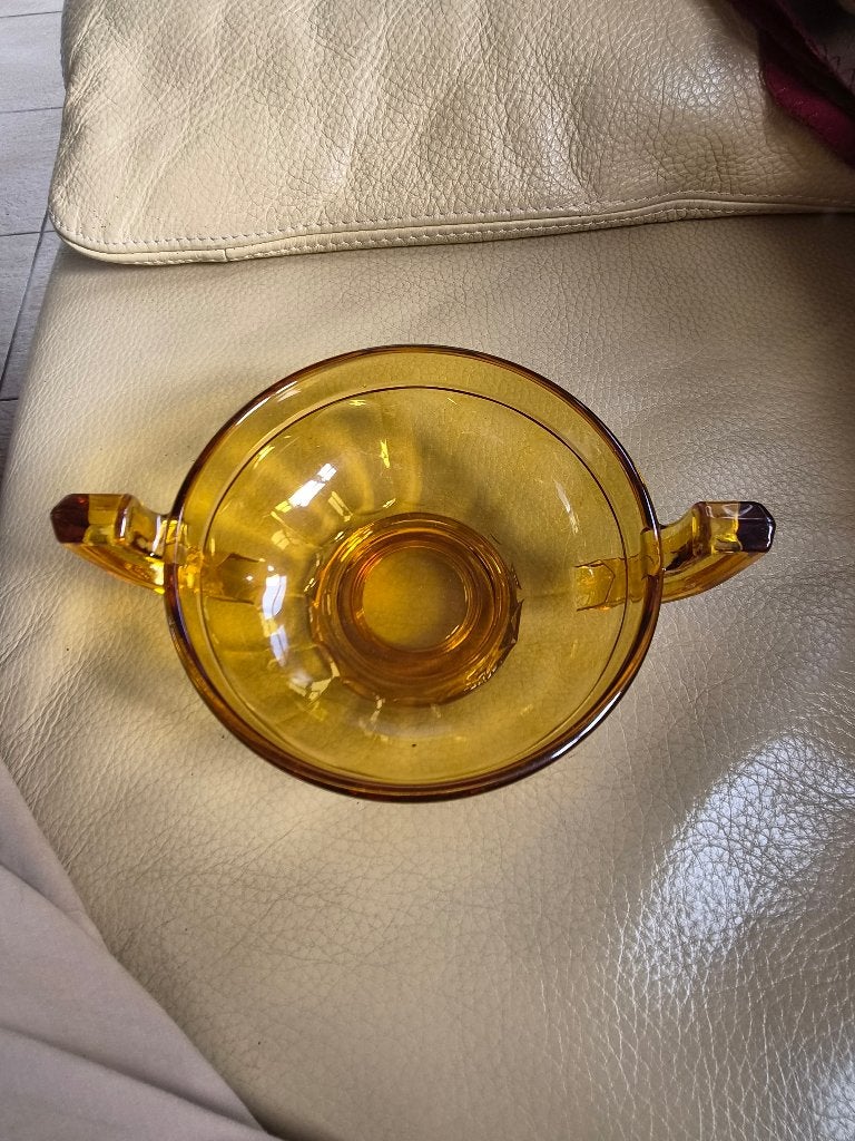 Val Saint Lambert "Noémie" – amberkleurig, Antiek en Kunst, Ophalen