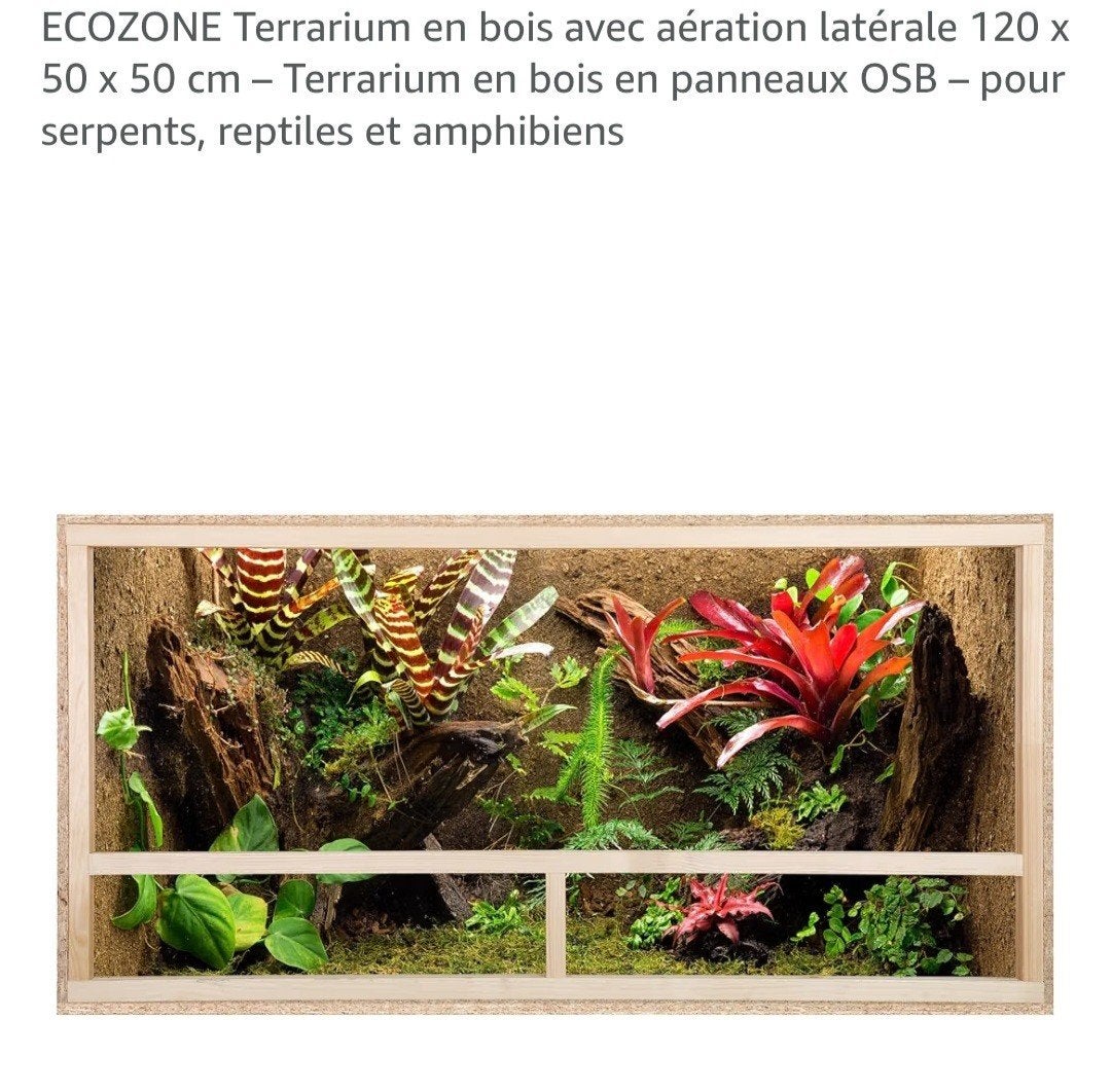 terrarium pour reptile, Animaux & Accessoires, Enlèvement, Utilisé, Terrarium ou Paludarium