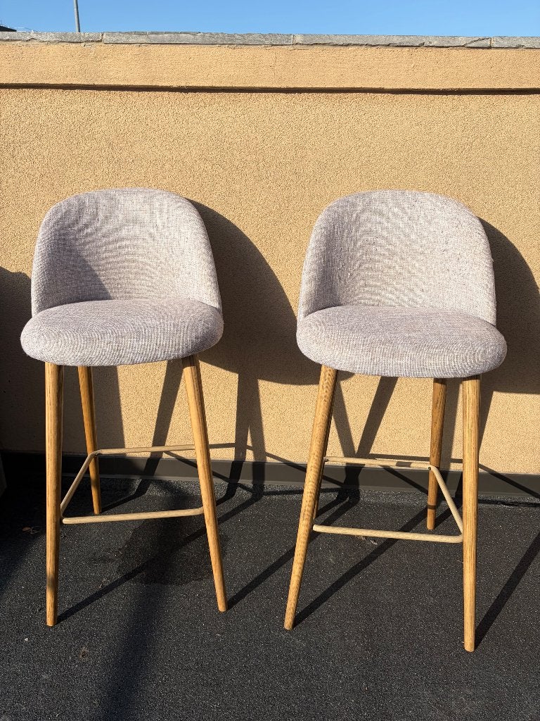 Chaise haut bar comptoir, Bois, Gris, Enlèvement ou Envoi, Deux