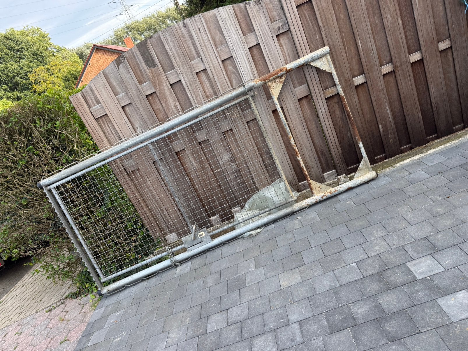 Tuinpoort, Ophalen, Gebruikt, 100 tot 150 cm, 200 cm of meer