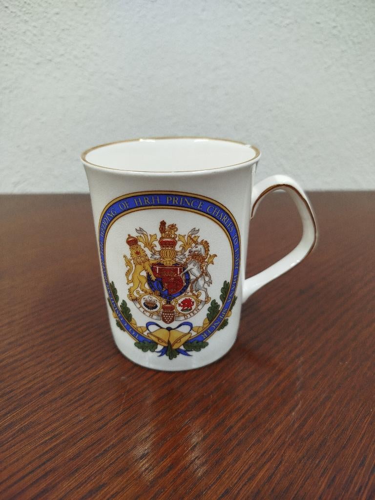 Tas trouw Prince Charles en Lady Diana, Verzamelen, Ophalen of Verzenden, Gebruikt, Servies
