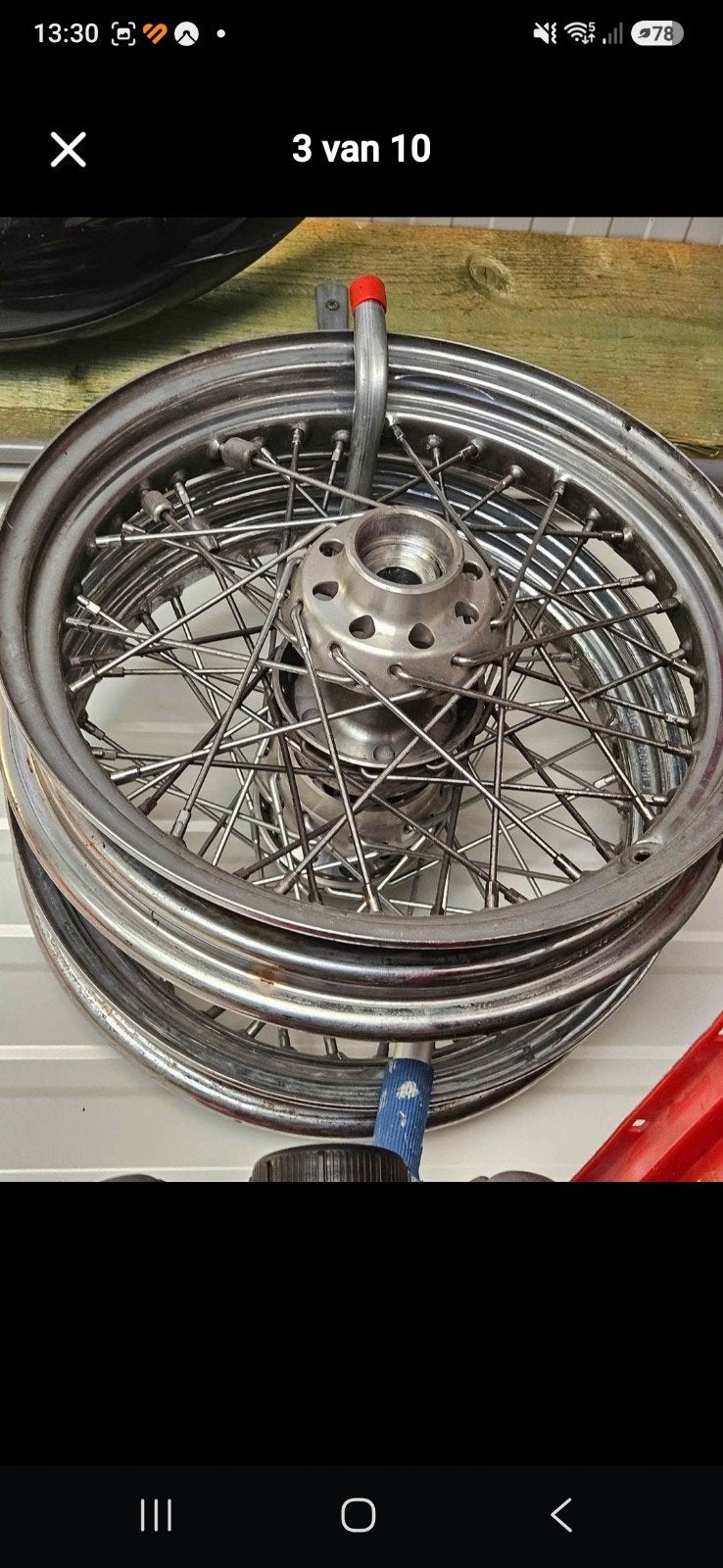 Stalen velgen Harley Davidson, Motoren, Ophalen