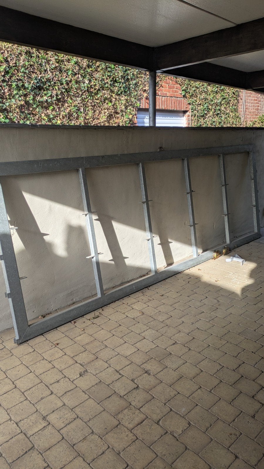 automatische tuinpoort +/- 4m x 1m40, Doe-het-zelf en Bouw, Ophalen, Nieuw