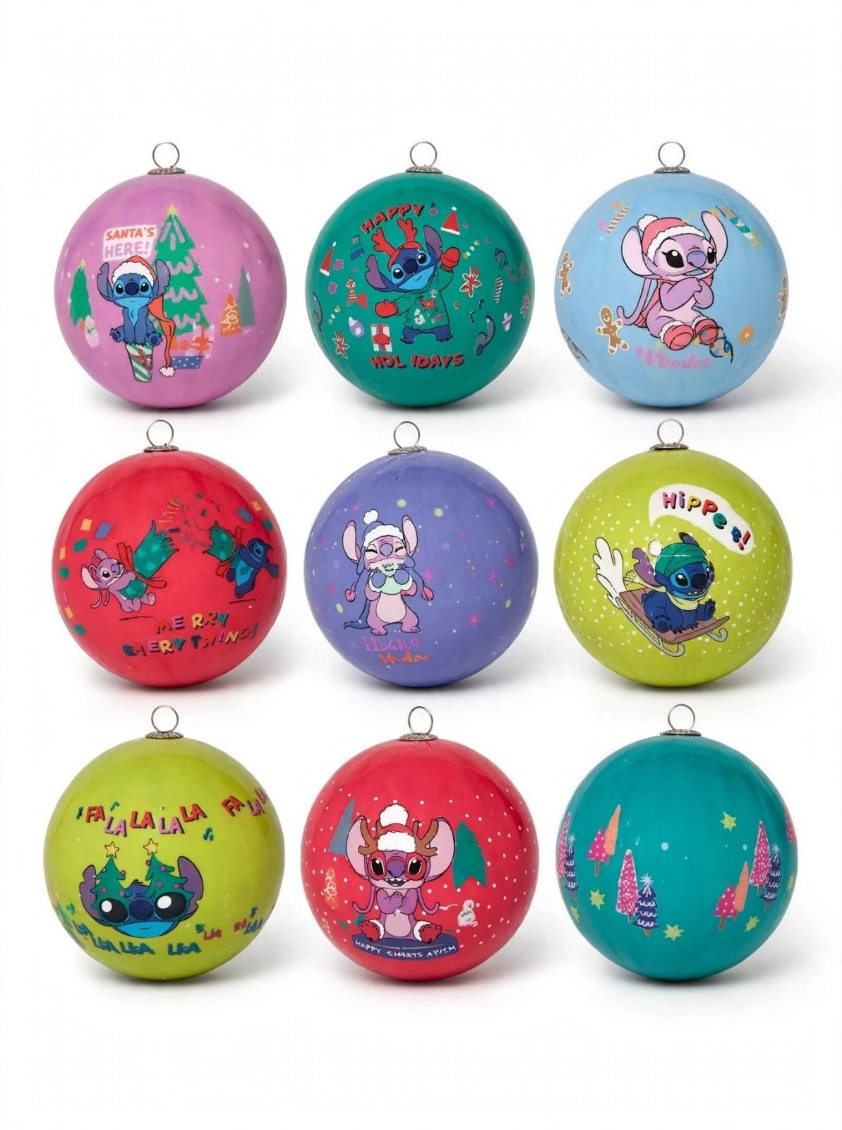 Boules de Noël Lilo & Stitch de Disneyland Paris, Collections, Disney, Envoi, Autres personnages, Neuf, Statue ou Figurine